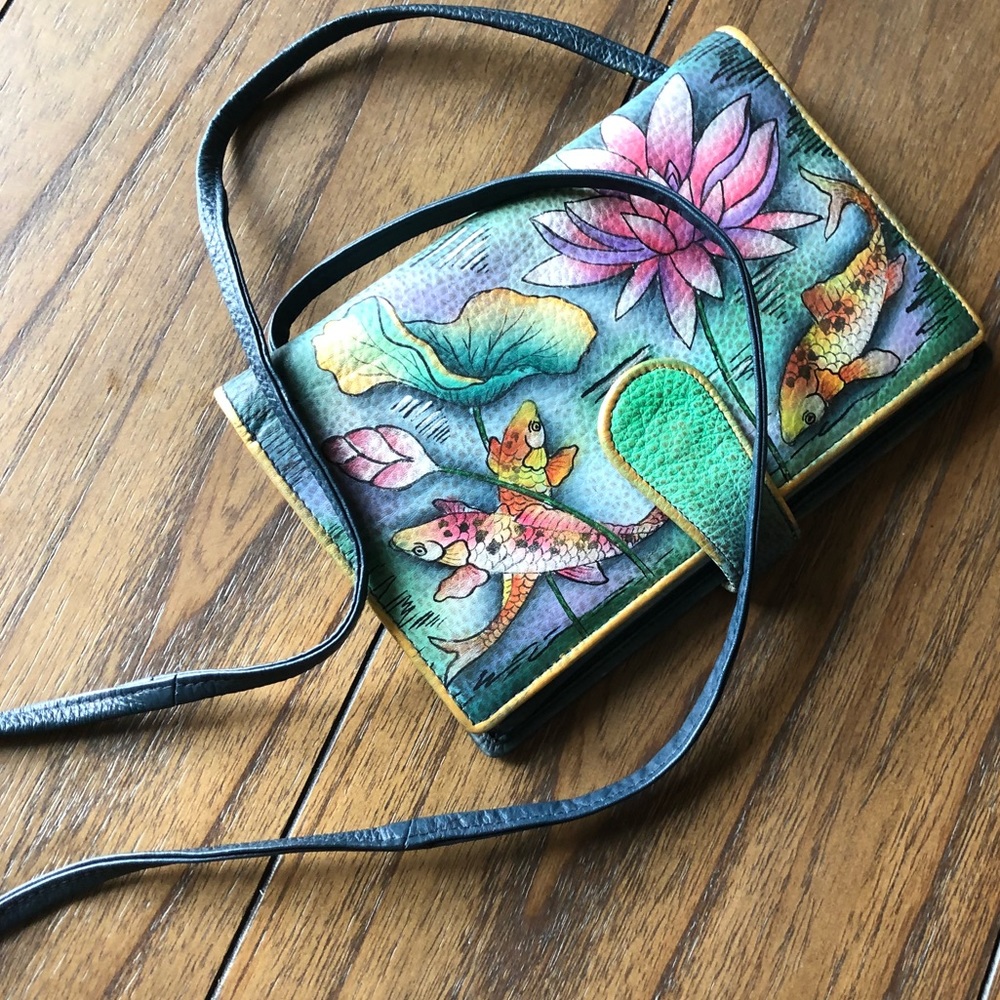 Anuschka cross-body wallet